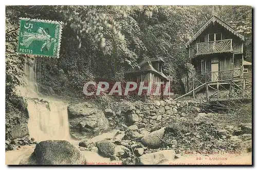 Ansichtskarte AK Luchon Chalets et cascade de Sourbouille