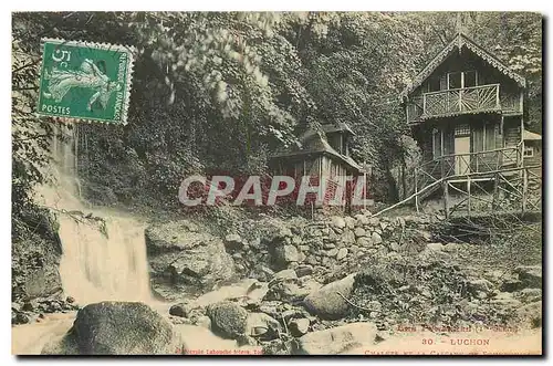 Cartes postales Luchon Chalets et cascade de Sourbouille