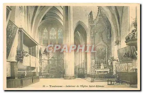 Ansichtskarte AK Toulouse Interieur de l'eglise Saint Etienne