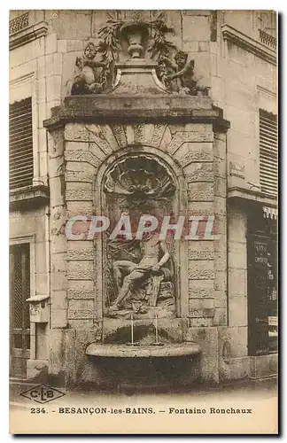 Cartes postales Besancon les Bains Fontaine Ronchaux