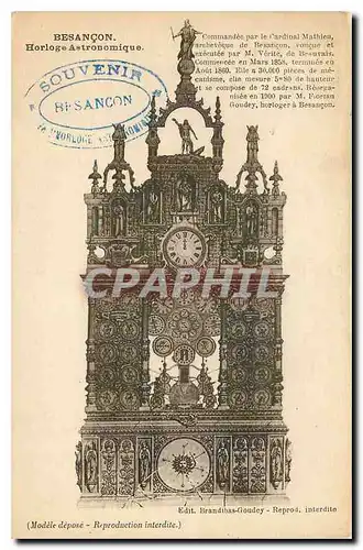 Cartes postales Besancon Horloge Artronomique
