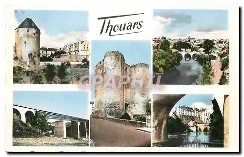 Cartes postales Thouars Deux Sevres la Tour et la Porte du Prevot la Tour du prince de Galles et le College vue