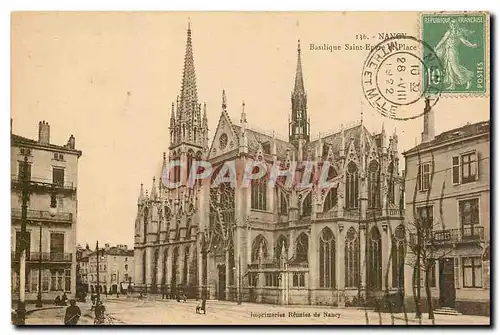 Cartes postales Nancy Basilique Saint Epvre et Place