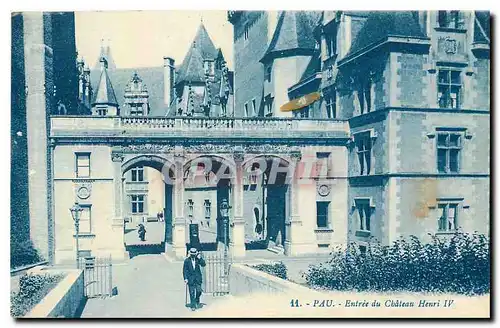 Cartes postales Pau Entree du Chateau Henri IV