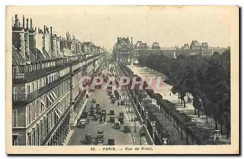 Cartes postales Paris Rue de Rivoli