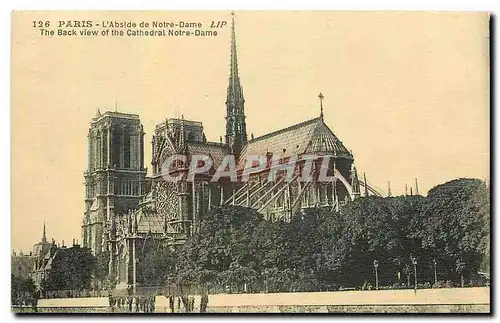 Ansichtskarte AK Paris l'Abside de Notre Dame