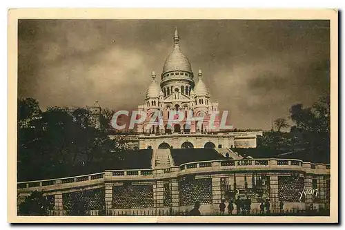 Ansichtskarte AK Paris en Flanant la Basilique du Sacre Coeur vue de la Rue de Steinkerque