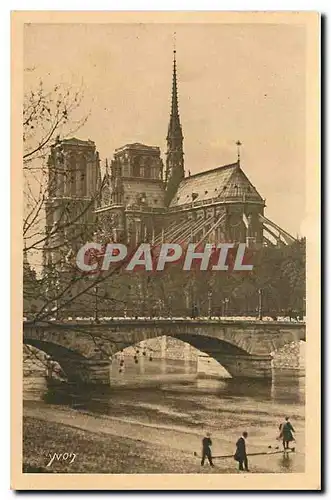 Ansichtskarte AK Paris en Flanant l'Abside de Notre Dame