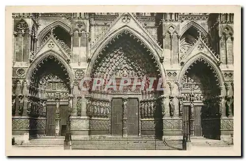 Cartes postales Cathedrale d'Amiens le Portail