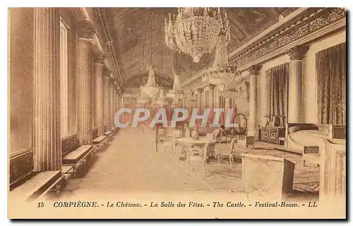 Cartes postales Compiegne le Chateau la Salle des Fetes