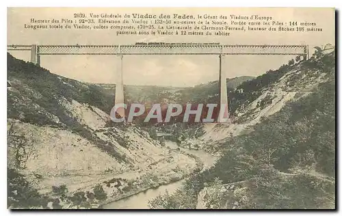 Cartes postales Vue generale du Viaduc des Fades le Geant des Viaducs d'Europe