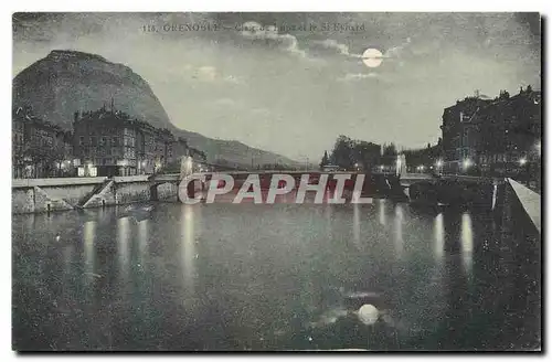 Cartes postales Grenoble Clair de Lune le St Eynard