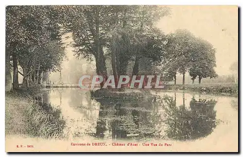 Cartes postales Environs de Dreux Chateau d'Anet une vue du Parc