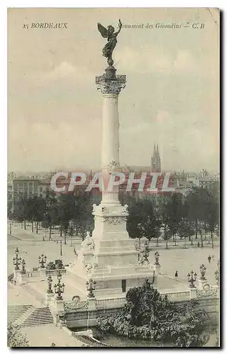 Cartes postales Bordeaux Monument des Girondins