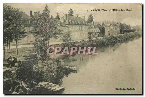 Cartes postales Marcilly sur Seine les Quais