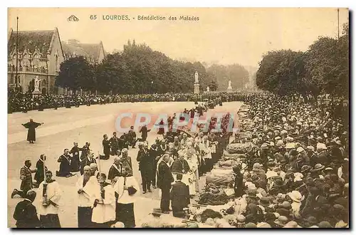 Cartes postales Lourdes Benediction des Malades