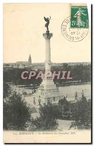 Cartes postales Bordeaux le Monument des Girondins
