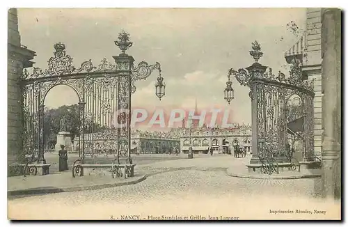 Cartes postales Nancy Place Stanislas et Grilles Jean Lamour