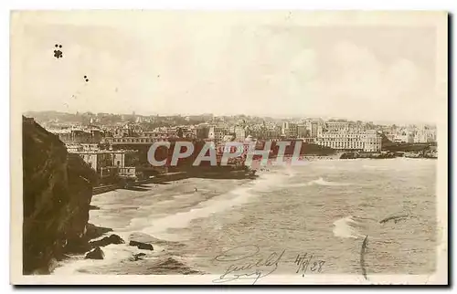 Ansichtskarte AK Biarritz vue prise du Phare