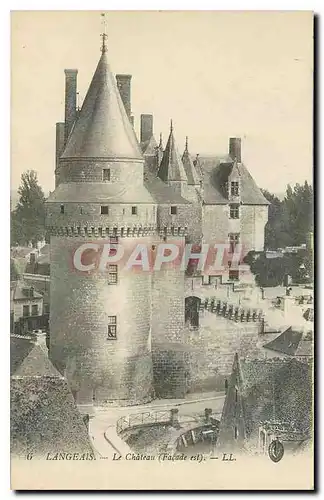 Ansichtskarte AK Langeais le Chateau facade est