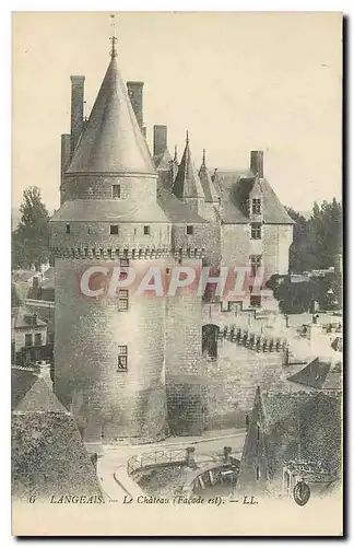 Cartes postales Langeais le Chateau facade est