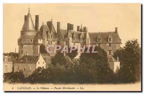 Ansichtskarte AK Langeais le chateau facade meridionale