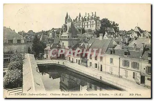 Ansichtskarte AK Loches Indre et Loire Chateau Royal porte des Cordeliers l'Indre