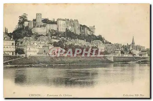 Cartes postales Chinon panorama du Chateau