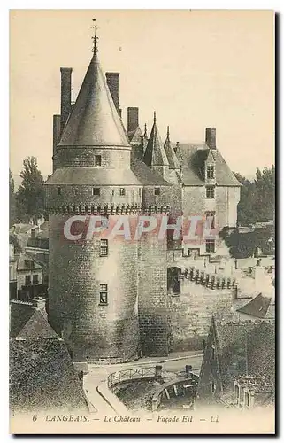 Cartes postales Langeais Le Chateau facade est