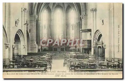 Cartes postales Le Bourget du Lac Savoie Interieur de l'Eglise