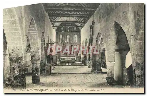 Cartes postales Env de Saint Quay Interieur de la Chapelle de Kermiria