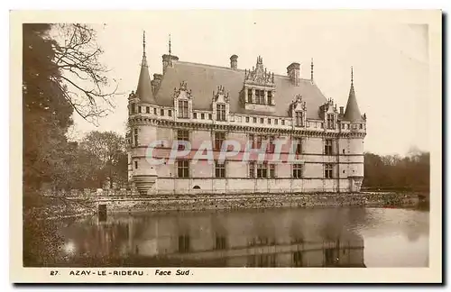 Cartes postales Azay le Rideau face sud