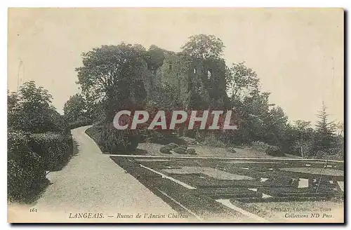 Ansichtskarte AK Langeais Ruines de l'Ancien Chateau