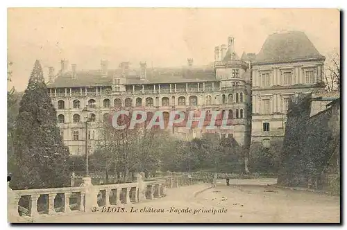 Cartes postales Blois le chateau facade principale