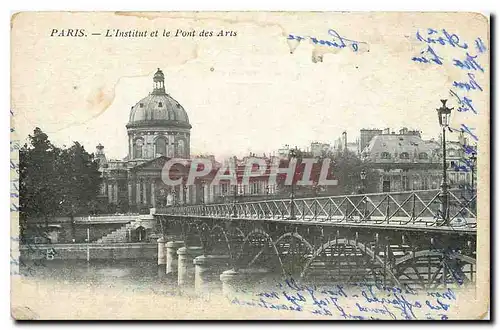 Ansichtskarte AK Paris l'Institut et le Pont des Arts
