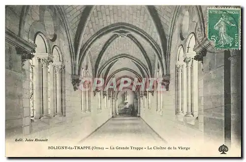 Ansichtskarte AK Soligny la Trappe Orne la grande trappe le cloitre de la Vierge