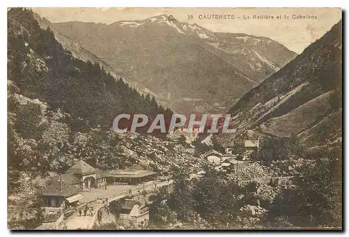 Cartes postales Cauterets la raillere et le Cabairos