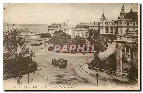 Cartes postales Monte Carlo la Place du Casino