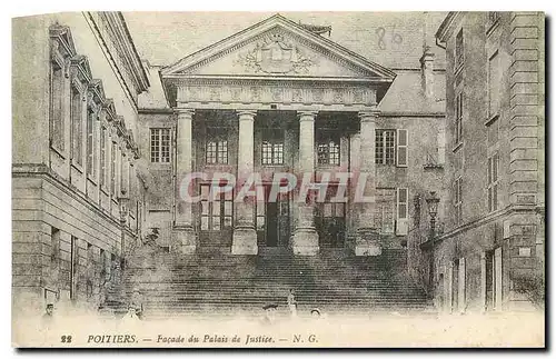 Cartes postales Poitiers facade du Palais de Jistice