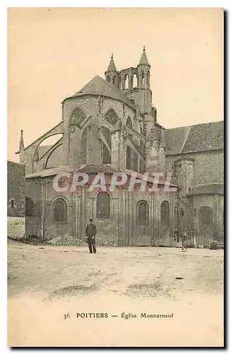 Cartes postales Poitiers eglise Montierneuf