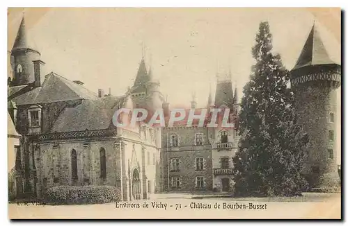 Ansichtskarte AK Environs de Vichy Chateau de Bourbon Busset