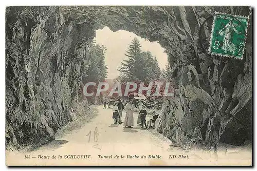 Ansichtskarte AK Route de la Schlucht tunnel de la Roche du Diable