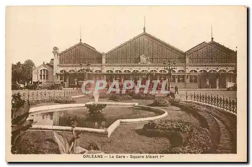 Cartes postales Orleans la Gare Square Albert Ier