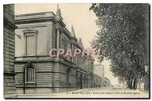 Cartes postales Montpellier Ecole des Beaux Arts et Musee Fabre