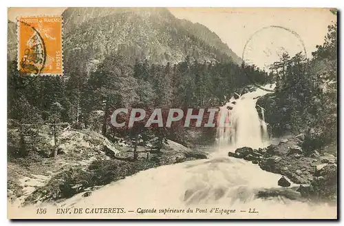 Ansichtskarte AK Env de Cauterets Cacsade superieure du Pont d'Espagne