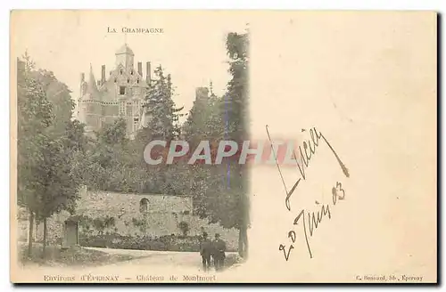 Cartes postales La Champagne Environs d'Epernay Chateau de Montmort