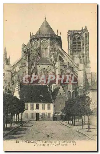 Ansichtskarte AK Bourges l'Abside de la Cathedrale