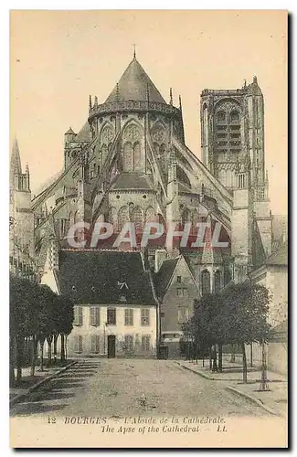 Cartes postales Bourges l'Abside de la Cathedrale