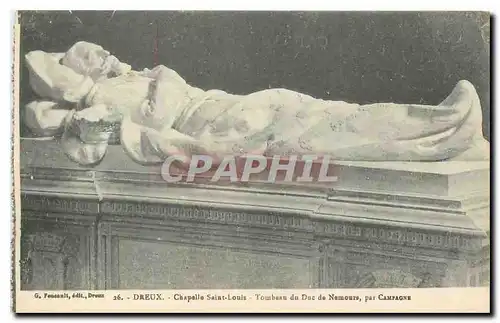 Cartes postales Dreux Chapelle Saint Louis tombeau du Duc de Nemours par Campagne