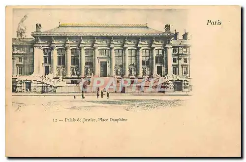 Ansichtskarte AK Paris Palais de Justice Place Dauphine